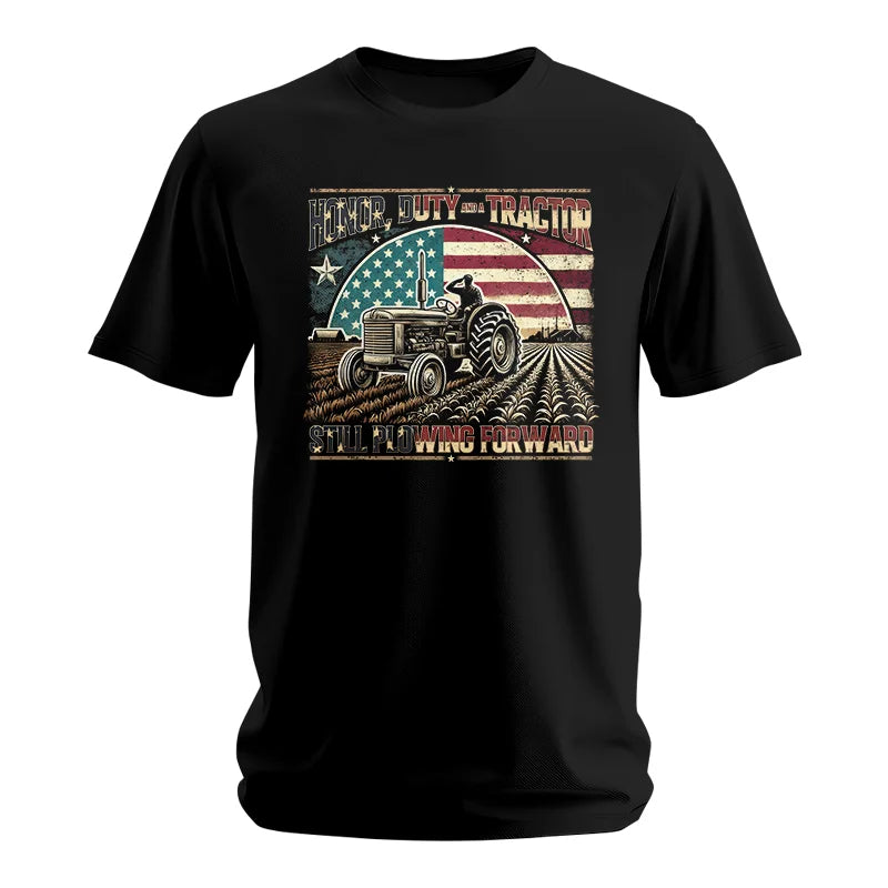 Veteran Farmer Honor Duty And A Tractor 1 - Unisex Softstyle T-Shirt