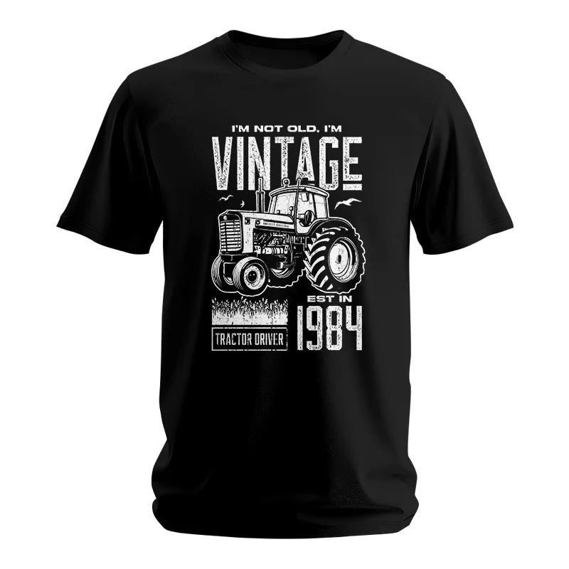 Vintage Tractor Farmer Birthday Born In 1984 2 - Unisex Softstyle T-Shirt