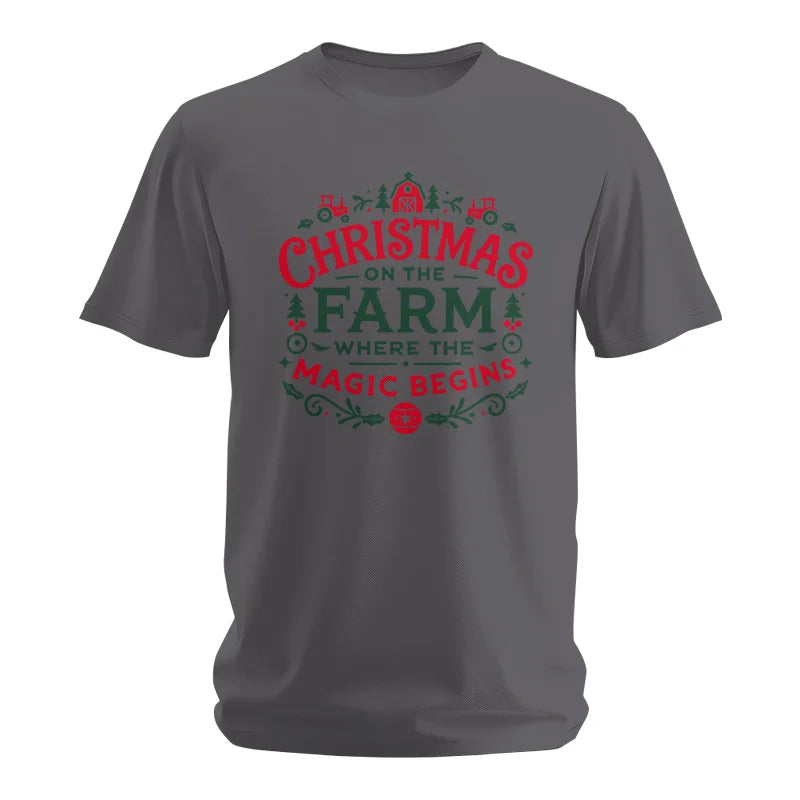 Image of Christmas on the Farm Where the Magic Begins! 1 - Unisex Softstyle T-Shirt