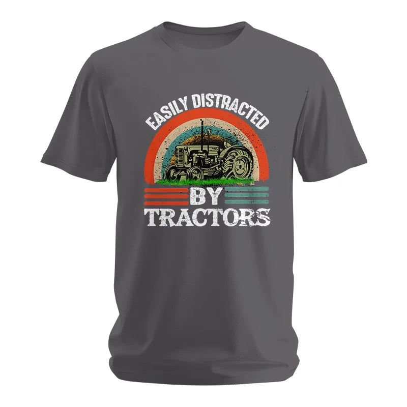 Easily Distracted By Tractors - Unisex Softstyle T-Shirt