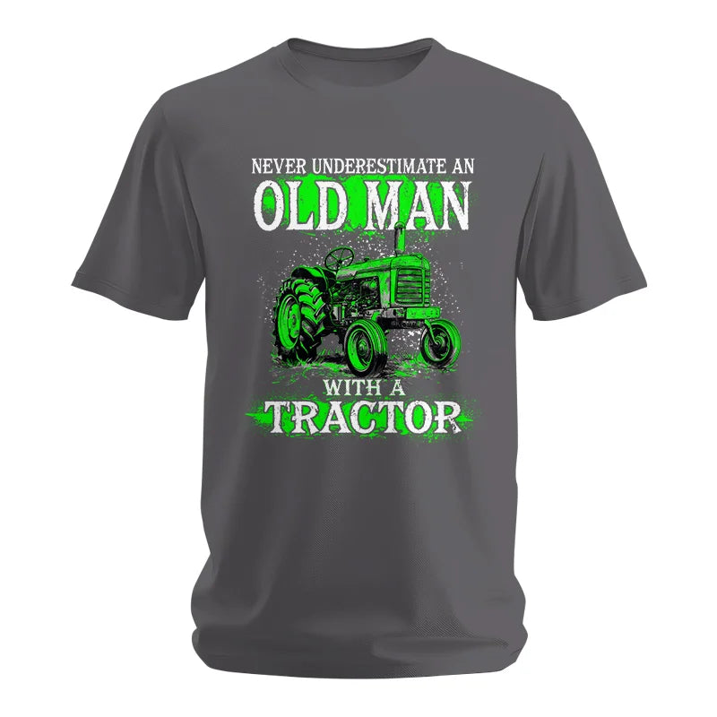 Funny Quote Never Underestimate Old Man Tractor - Unisex Softstyle T-Shirt