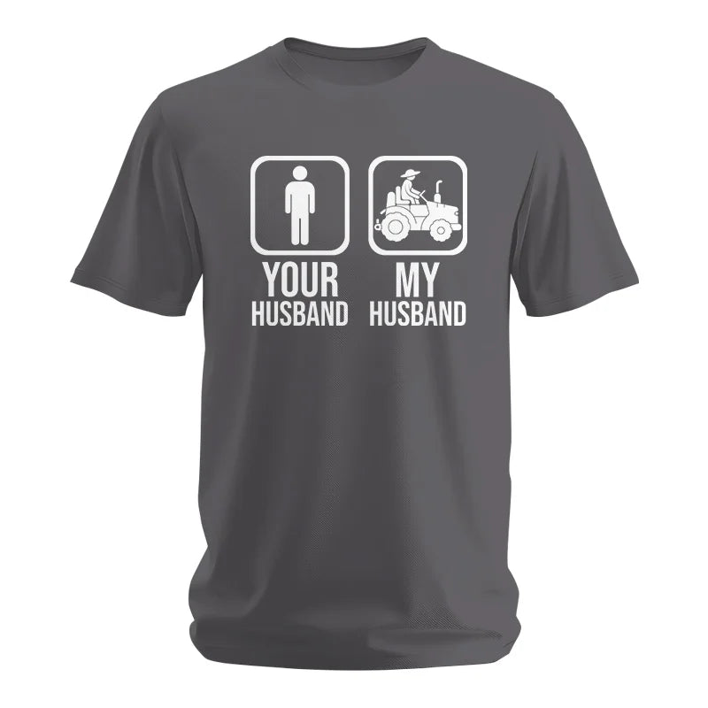 My Husband Is Cooler Than Yours Funny Farm Tractor 1 - Unisex Softstyle T-Shirt