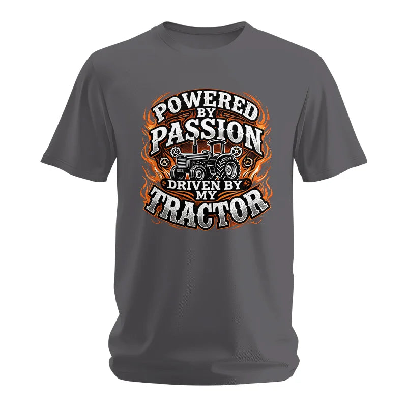 Image of Powered By Passion Driven By My Tractor 5 - Unisex Softstyle T-Shirt