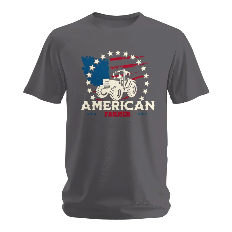 Proud To Be An American Farmer Citizen Veteran - Unisex Softstyle T-Shirt