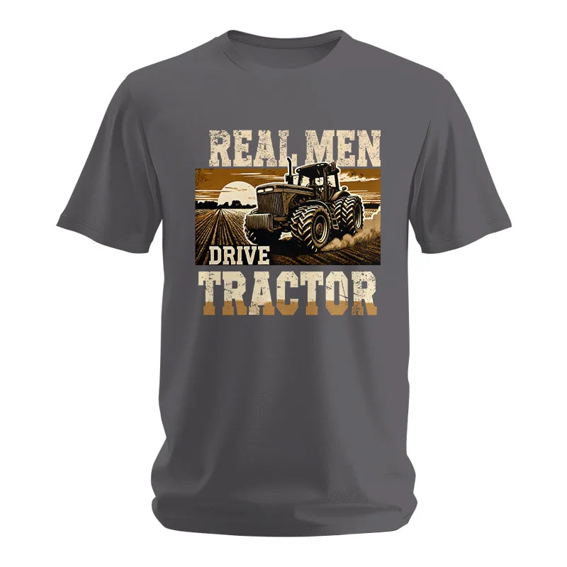 Real Men Drive Tractor - Unisex Softstyle T-Shirt