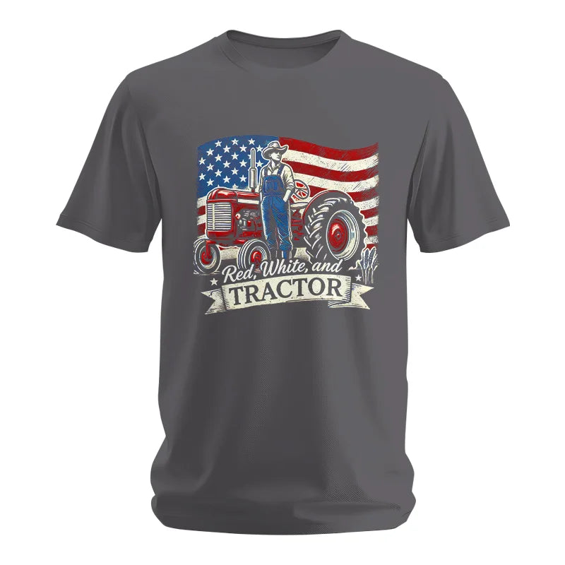 Red White And Tractor - Unisex Softstyle T-Shirt