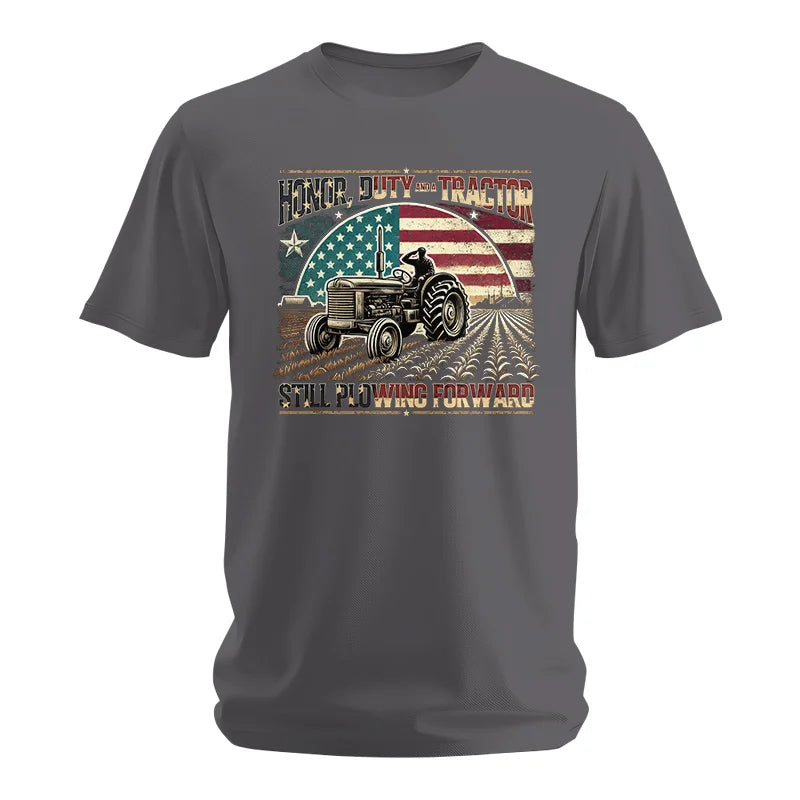 Veteran Farmer Honor Duty And A Tractor 1 - Unisex Softstyle T-Shirt