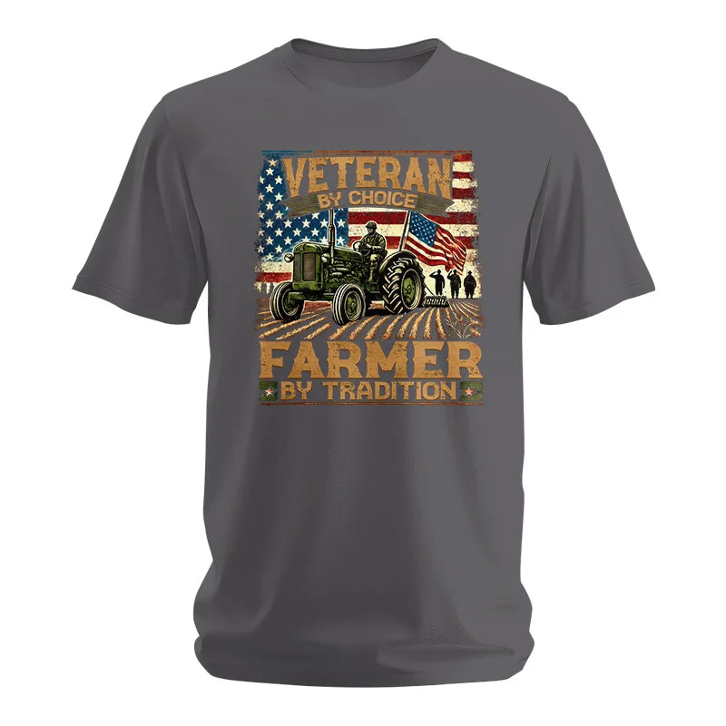 Veteran Farmer Veteran By Choice_Farmer By Tradition - Unisex Softstyle T-Shirt