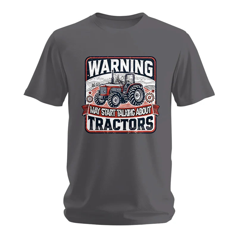 Image of Warning May Start Talking About Tractors - Unisex Softstyle T-Shirt