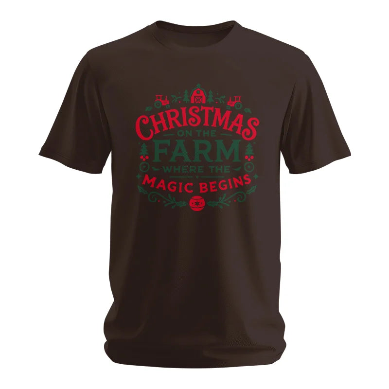 Christmas on the Farm Where the Magic Begins! 1 - Unisex Softstyle T-Shirt