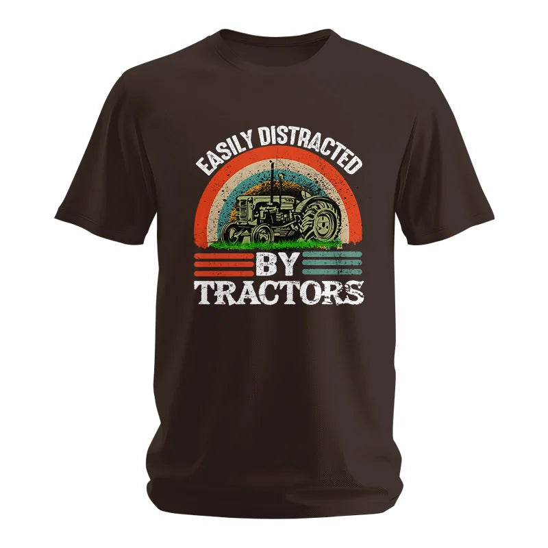 Easily Distracted By Tractors - Unisex Softstyle T-Shirt