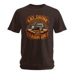 Eat Drink and Farm On 2 - Unisex Softstyle T-Shirt