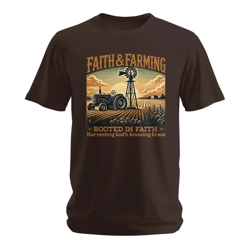 Faith And Farming 3 - Unisex Softstyle T-Shirt