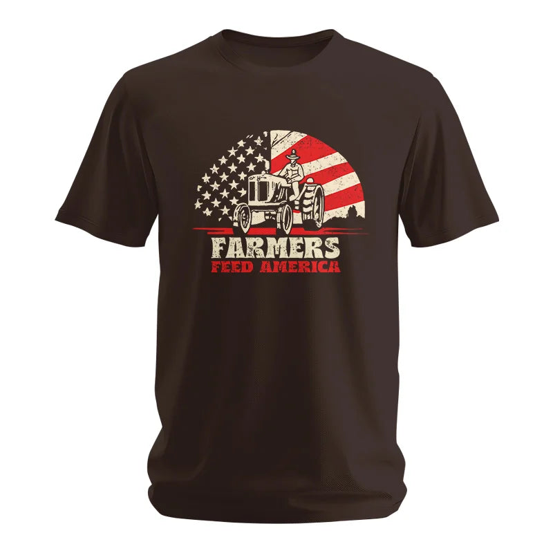 Farmers Feed America Support Farmers - Unisex Softstyle T-Shirt