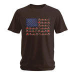 Farming Tractor Vintage Patriotic American Flag - Unisex Softstyle T-Shirt