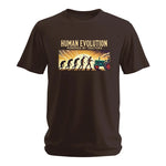 Human Evolution Powered By Tractors - Unisex Softstyle T-Shirt