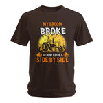 My Broom Broke_I Have A Tractor Halloween - Unisex Softstyle T-Shirt