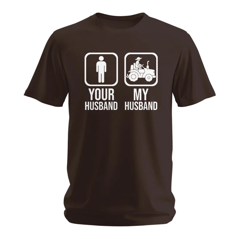 My Husband Is Cooler Than Yours Funny Farm Tractor 1 - Unisex Softstyle T-Shirt