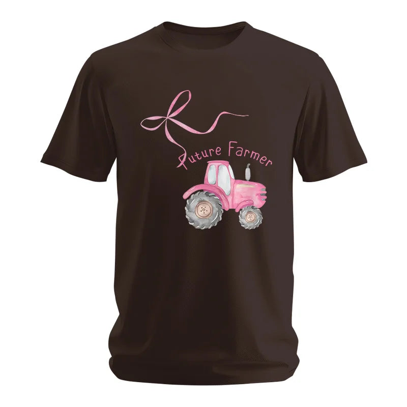 Pink Bow Cute Tractor - Unisex Softstyle T-Shirt