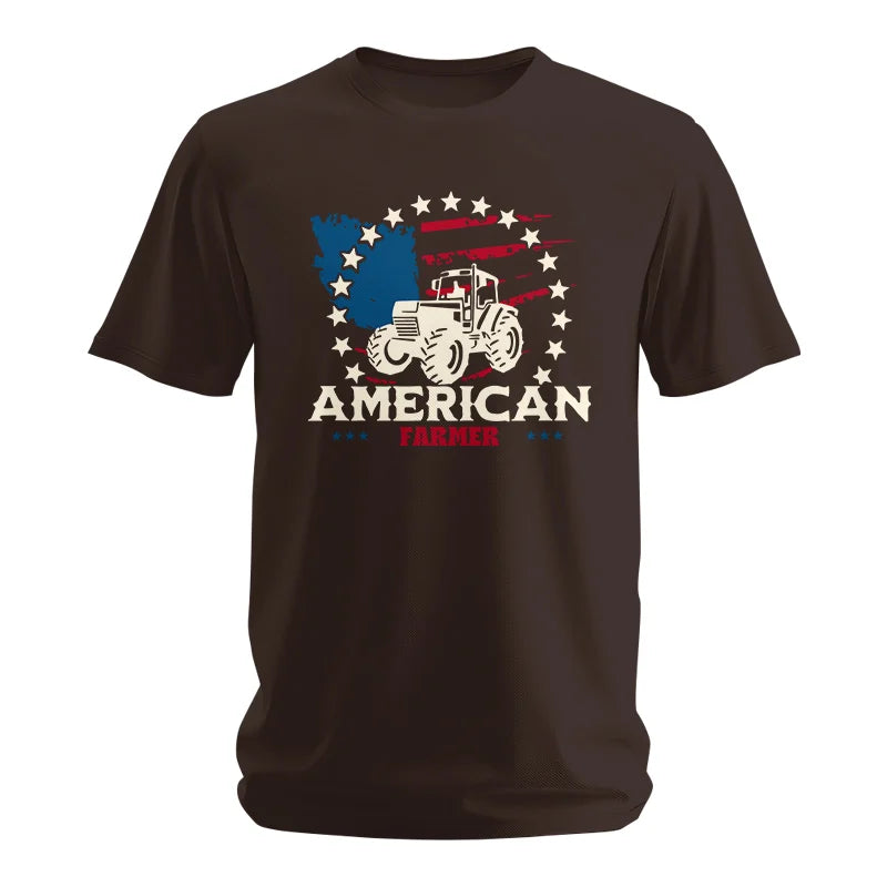 Proud To Be An American Farmer Citizen Veteran - Unisex Softstyle T-Shirt