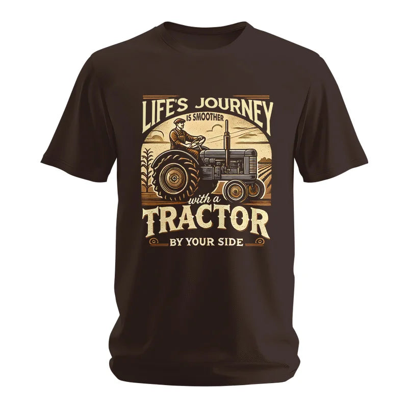 Smoother With A Tractor By Your Side - Unisex Softstyle T-Shirt