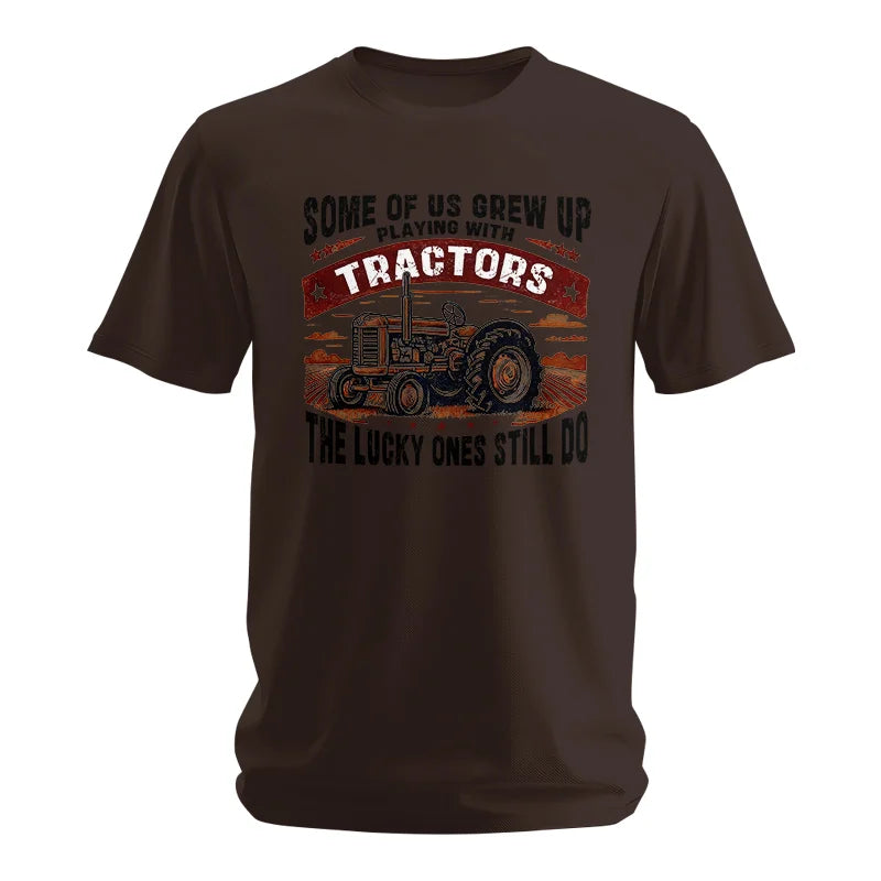 Some Of Us Grew Up Playing With Tractors 2 - Unisex Softstyle T-Shirt