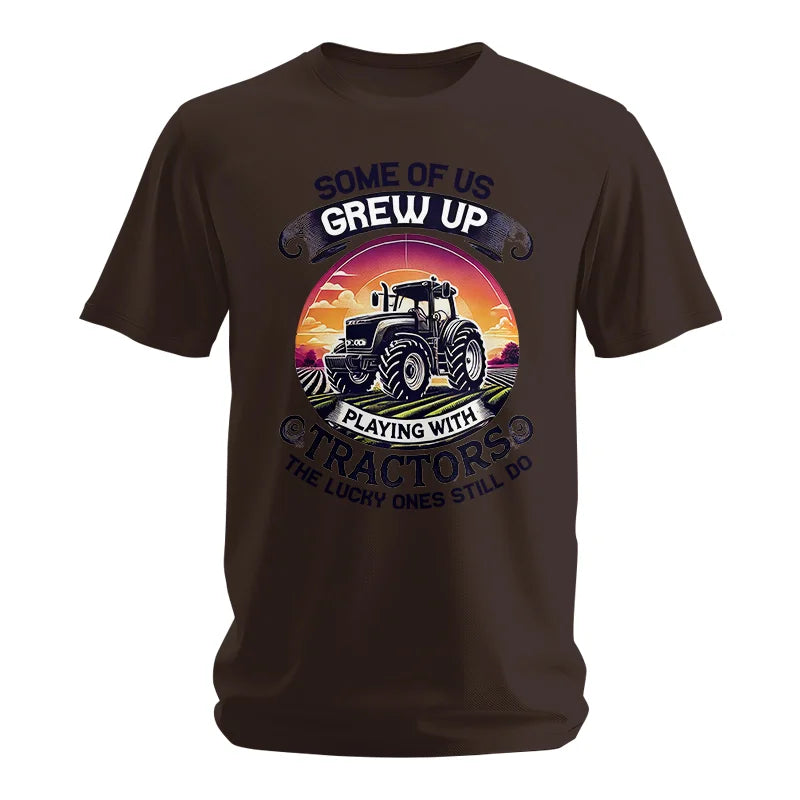 Some Of Us Grew Up Playing With Tractors 4 - Unisex Softstyle T-Shirt