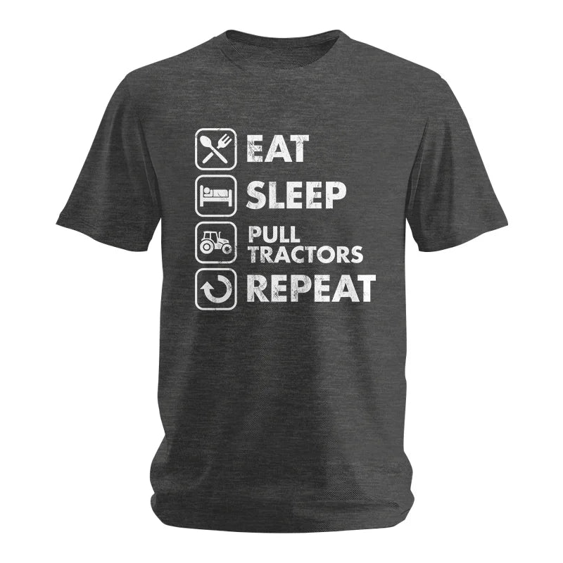 Eat Sleep Pull Tractors Repeat - Unisex Softstyle T-Shirt