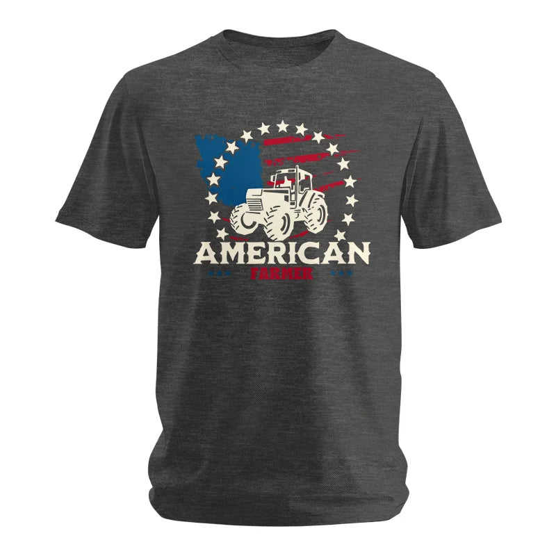 Proud To Be An American Farmer Citizen Veteran - Unisex Softstyle T-Shirt