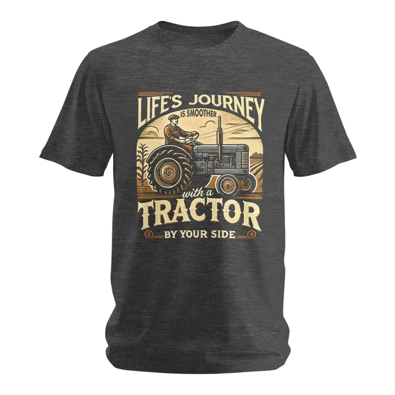 Smoother With A Tractor By Your Side - Unisex Softstyle T-Shirt