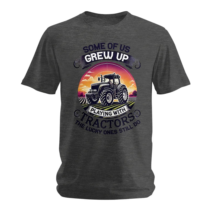 Image of Some Of Us Grew Up Playing With Tractors 4 - Unisex Softstyle T-Shirt