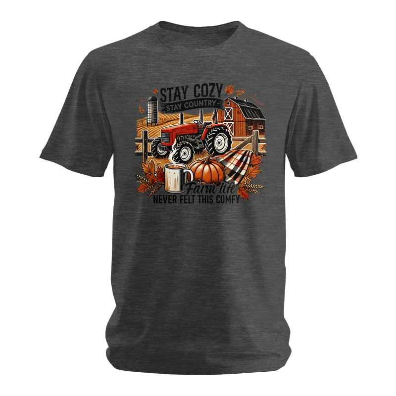 Image of Stay Cozy_Stay Country_Farm Life Never Felt This Comfy - Unisex Softstyle T-Shirt