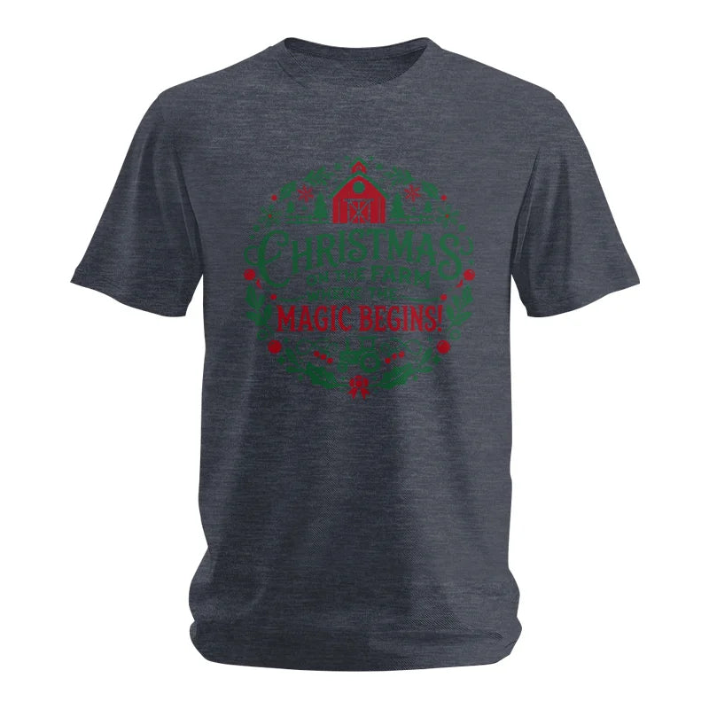 Christmas on the Farm Where the Magic Begins! 2 - Unisex Softstyle T-Shirt