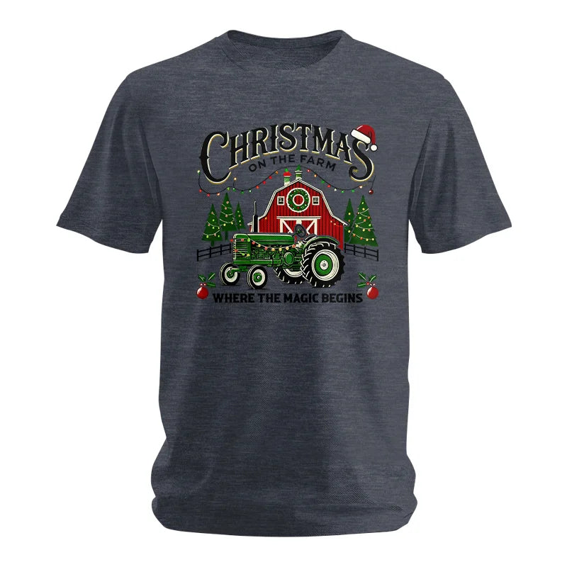 Image of Christmas on the Farm Where the Magic Begins! 5 - Unisex Softstyle T-Shirt