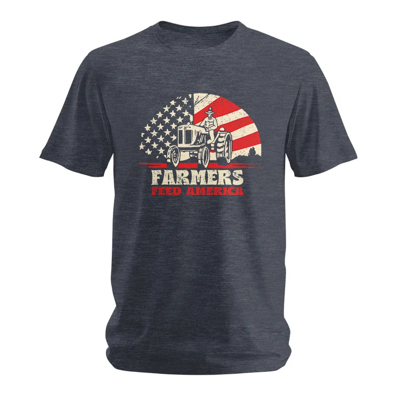 Farmers Feed America Support Farmers - Unisex Softstyle T-Shirt