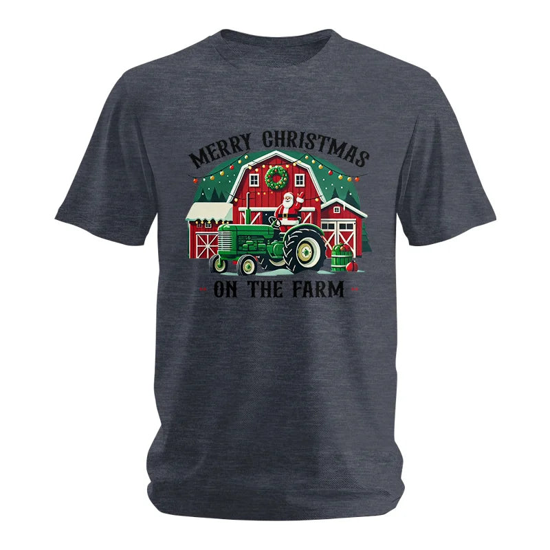 Merry Christmas On The Farm 1 - Unisex Softstyle T-Shirt