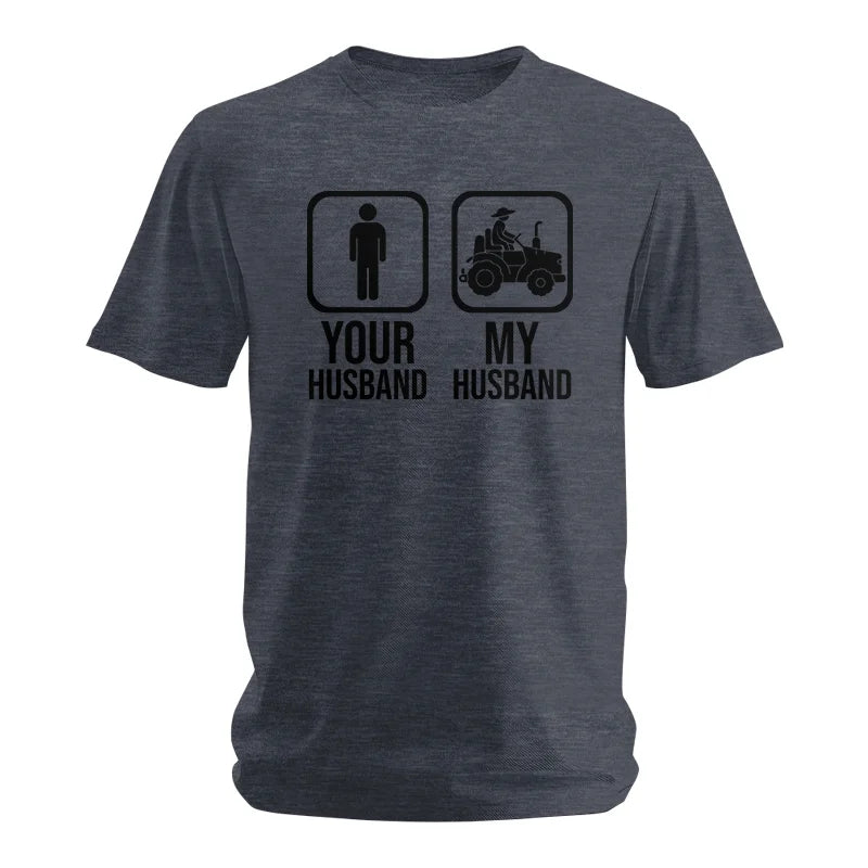 My Husband Is Cooler Than Yours Funny Farm Tractor 2 - Unisex Softstyle T-Shirt