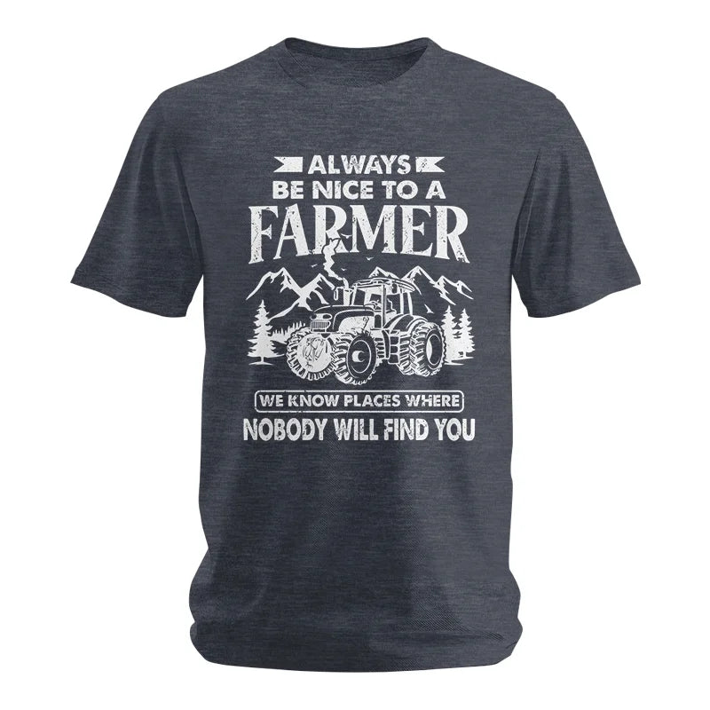 Image of Nice Farmer Funny Tractor Rancher Farming - Unisex Softstyle T-Shirt