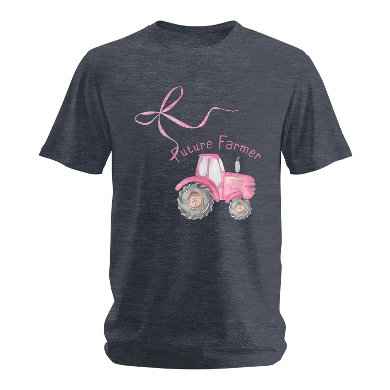 Pink Bow Cute Tractor - Unisex Softstyle T-Shirt