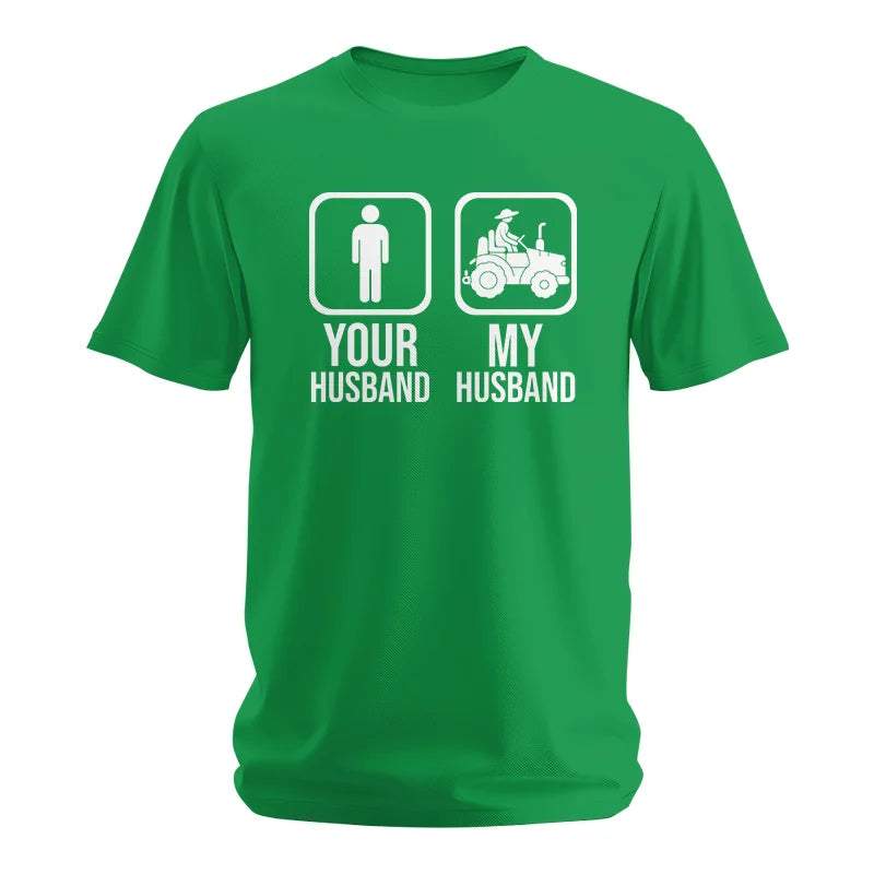 My Husband Is Cooler Than Yours Funny Farm Tractor 1 - Unisex Softstyle T-Shirt