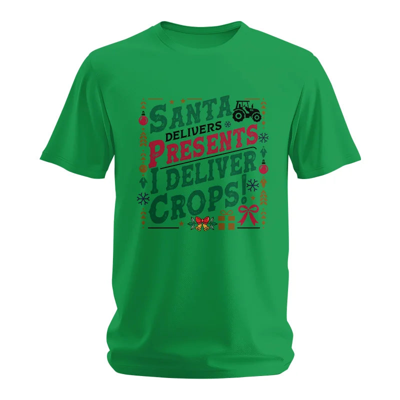 Image of Santa Deliver Present I Deliver Crops! - Unisex Softstyle T-Shirt