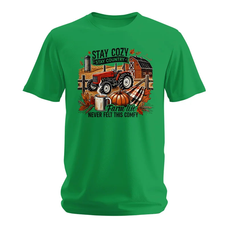 Image of Stay Cozy_Stay Country_Farm Life Never Felt This Comfy - Unisex Softstyle T-Shirt