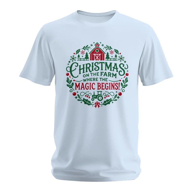 Image of Christmas on the Farm Where the Magic Begins! 2 - Unisex Softstyle T-Shirt