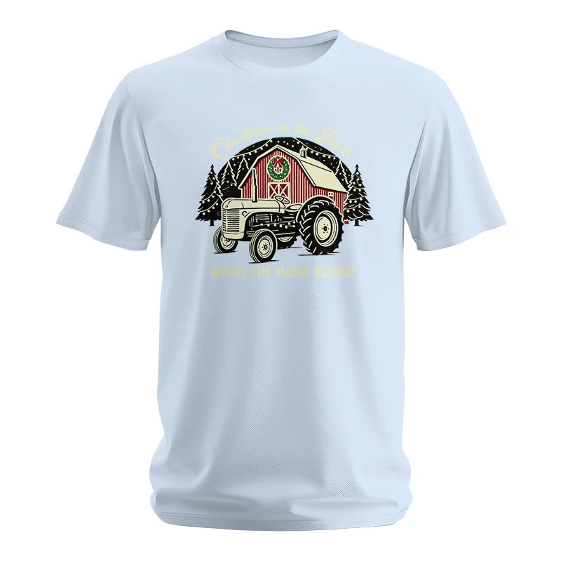 Christmas on the Farm Where the Magic Begins! 3 - Unisex Softstyle T-Shirt