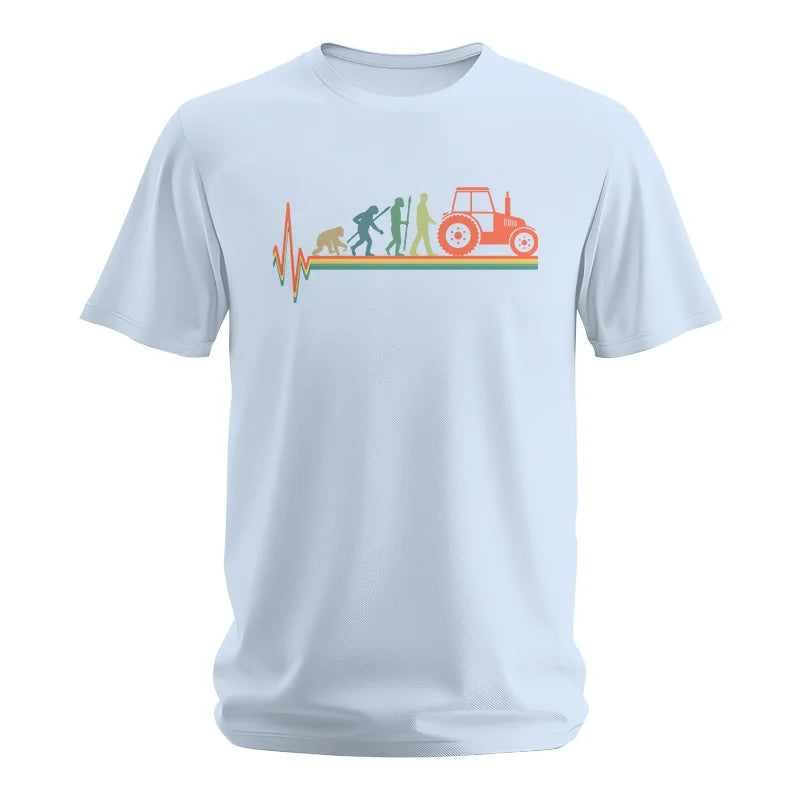 Heartbeat Evolution Farmer Tractor Agriculture Vintage - Unisex Softstyle T-Shirt