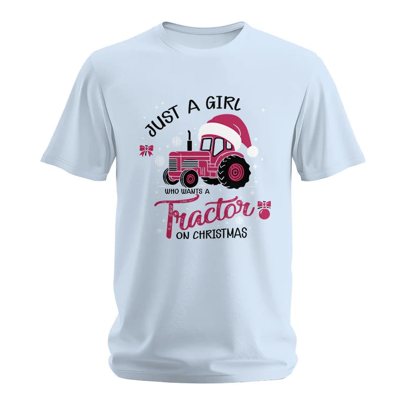 Just A Girl Who Want A Tractor On Christmas - Unisex Softstyle T-Shirt