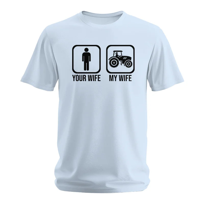 My Wife Is Cooler Than Yours Funny Farm Tractor 2 - Unisex Softstyle T-Shirt