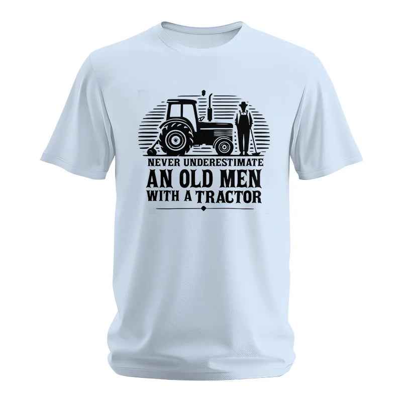 Never Underestimate An Old Men With A Tractor - Unisex Softstyle T-Shirt