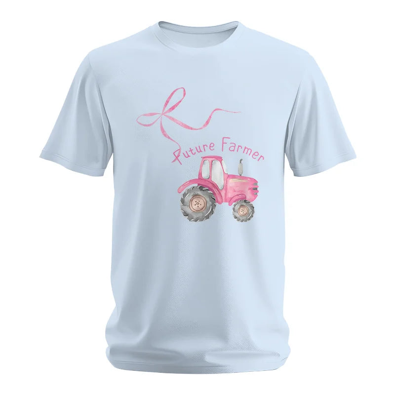 Pink Bow Cute Tractor - Unisex Softstyle T-Shirt