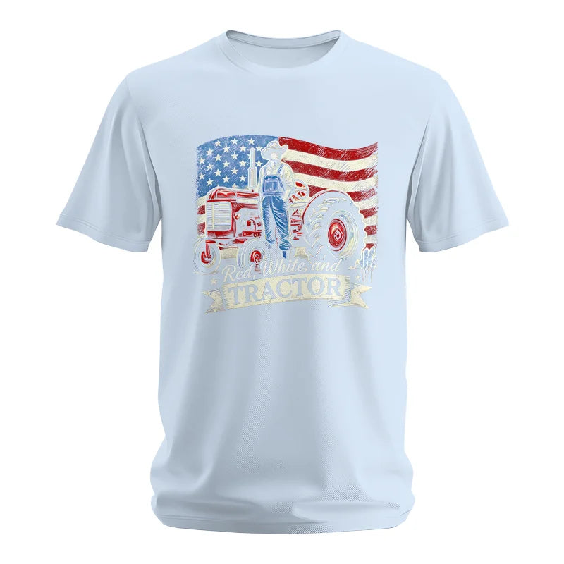 Red White And Tractor - Unisex Softstyle T-Shirt